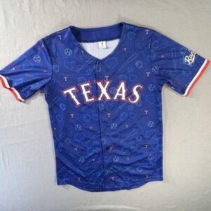 Texas Rangers Promo Jersey Kids Large Jr. Rangers Golden Chick Baseball MLB